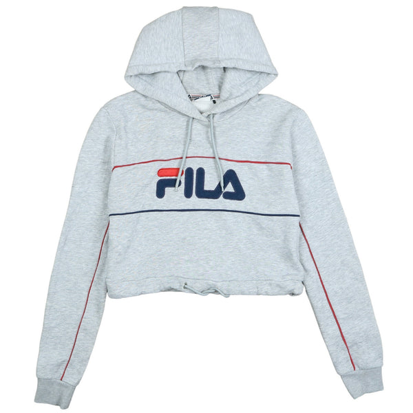 Fila 90's Spellout Pullover Hoodie Large (missing sizing label) Grey