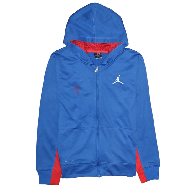 Jordan 90's Sportswear Full Zip Up Hoodie XLarge Blue