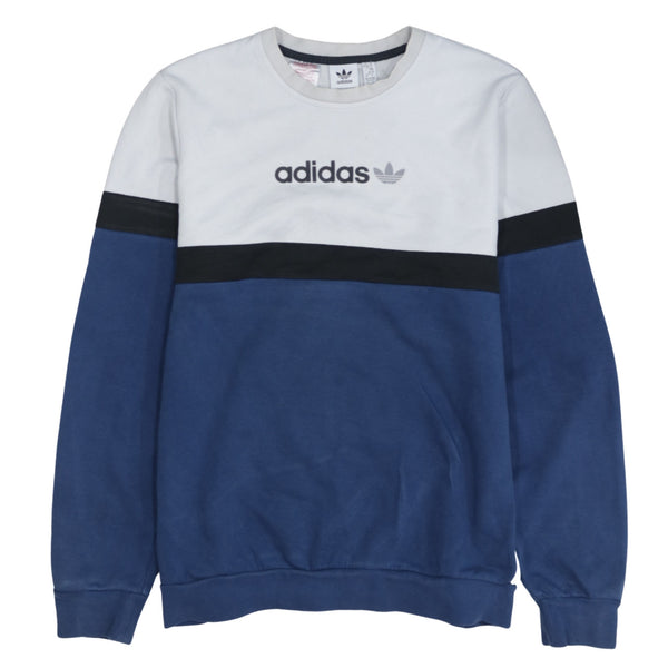 Adidas 90's Lightweight Crew Neck Sweatshirt XLarge Navy Blue