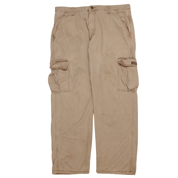 Wrangler 90's Cargo Pockets Trousers / Pants 36 Beige Cream