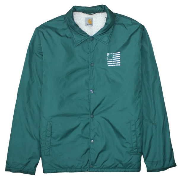 Carhartt 90's Lightweight Button Up Windbreaker Large Green