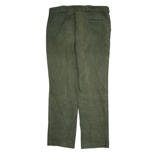 Barbour 90's Drawstring Pockets Straight Leg Baggy Trousers / Pants 38 Green