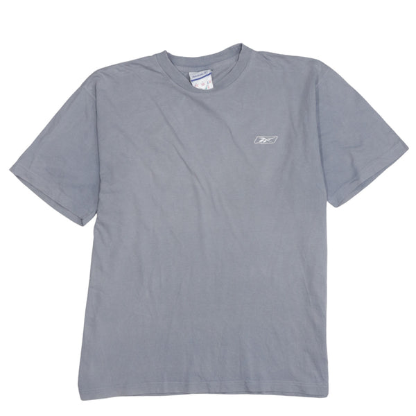 Reebok 90's Short Sleeves Crew Neck T Shirt Medium Grey