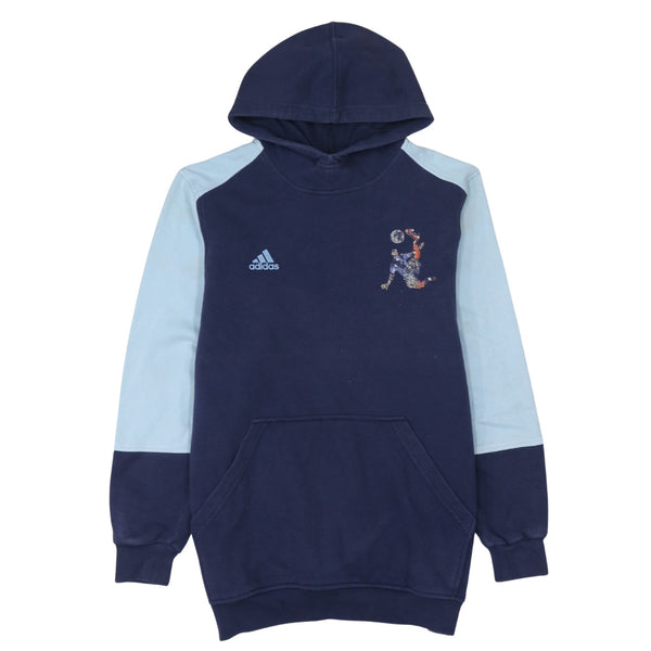 Adidas 90's Lightweight Pullover Hoodie XLarge Navy Blue