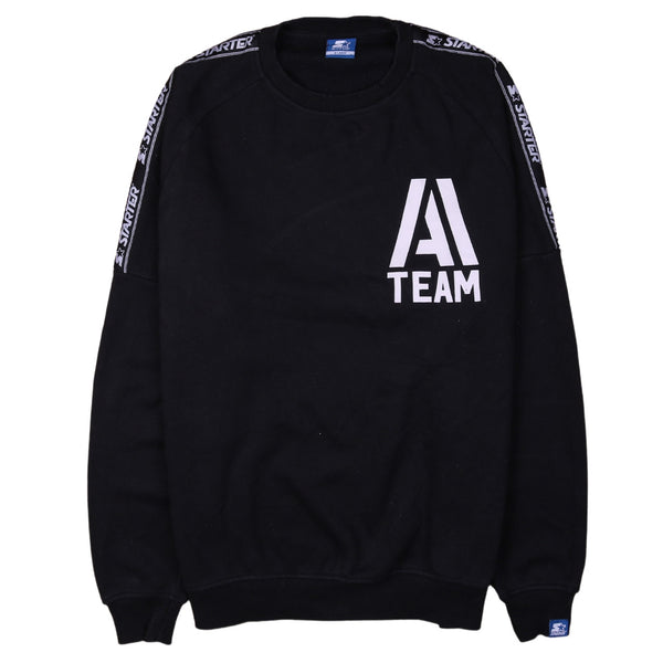 Starter 90's A Team Crew Neck Sweatshirt XLarge Black