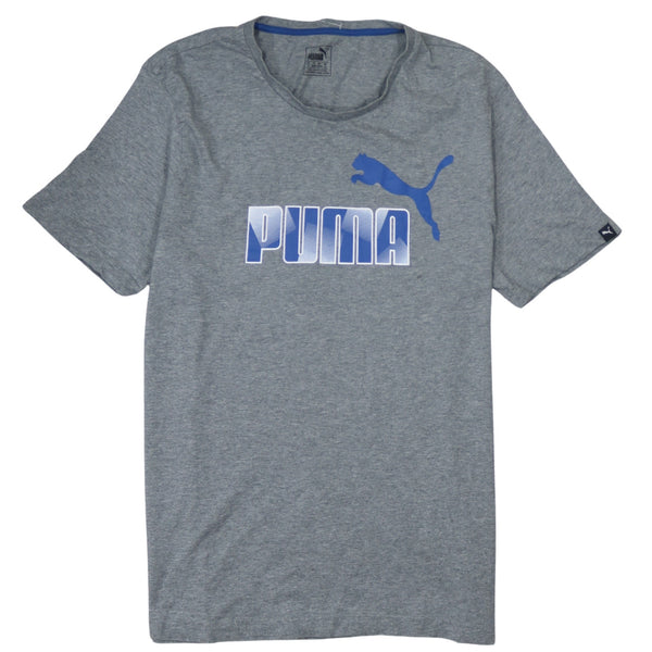 Puma 90's Spellout Short Sleeves T Shirt XLarge Grey