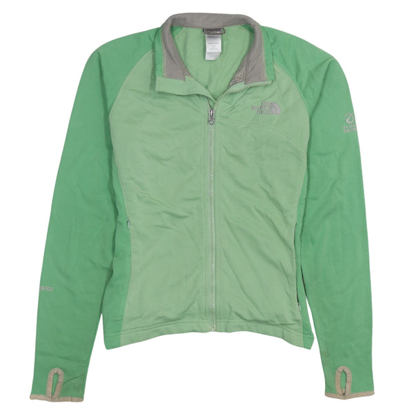 The North Face Light Green Jacket Women’s Small Full Zip Flight Series Stretch Top