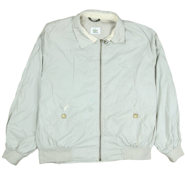 Vintage 90’s Lacoste Grey Men's XXLarge Zip Up Windbreaker Jacket