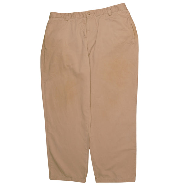 Polo Ralph Lauren 90's Straight Leg Baggy Trousers / Pants 40 Tan Brown