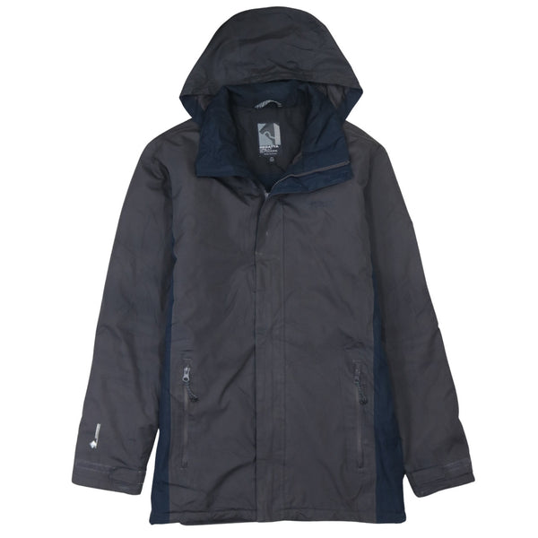 Vintage Regatta 90's Black Hooded Full Zip Windbreaker Men's Small