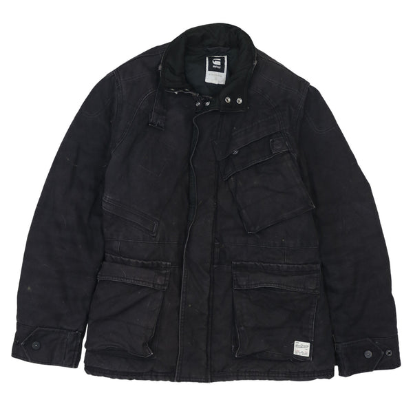 Vintage 90's XLarge Black Heavyweight Full Zip Windbreaker