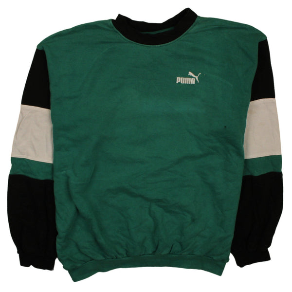 Puma 90's Heavyweight Crew Neck Sweatshirt XLarge (missing sizing label) Green