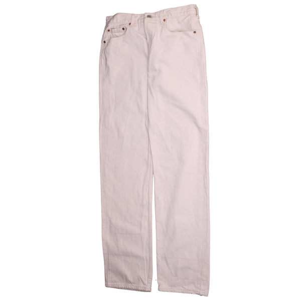 Levi Strauss &Co 90's Straight Leg Baggy Trousers / Pants 32 Beige Cream