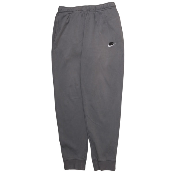 Nike 90's Swoosh Elasticated Waistband Drawstrings Joggers / Sweatpants Large Grey