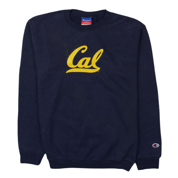 Champion 90's Cal Crew Neck Sweatshirt XLarge Navy Blue