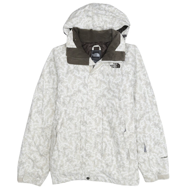 The North Face 90's Hooded Full Zip Up Windbreaker Small White