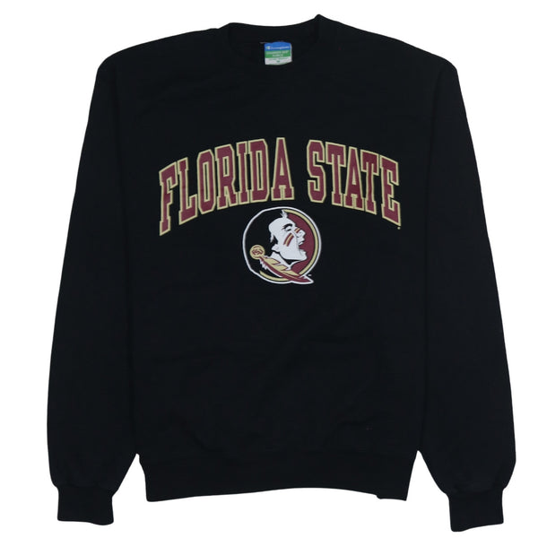 Champion 90's Florida State Crew Neck Sweatshirt Medium Black