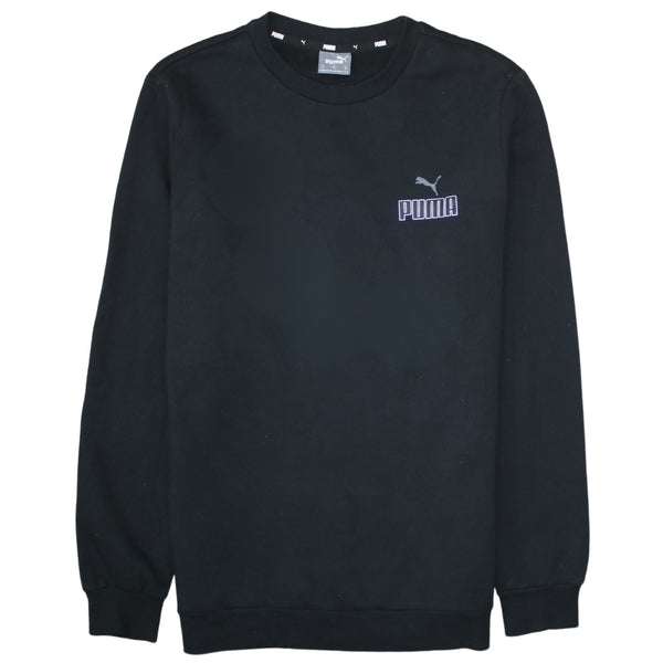 Puma 90's Lightweight Crew Neck Sweatshirt Medium Black