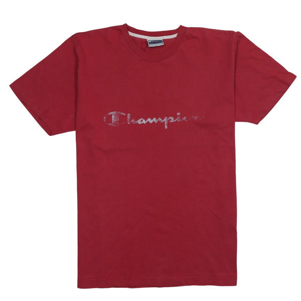 Champion   T Shirt Large Red