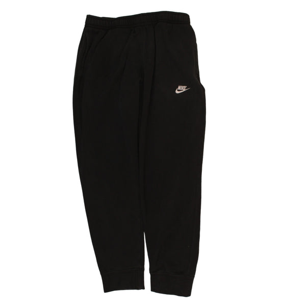 Nike 90's Swoosh Elasticated Waistband Drawstrings Joggers / Sweatpants Large Black