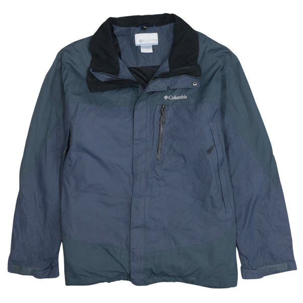 Columbia 90's Lightweight Full Zip Up Windbreaker XLarge Navy Blue