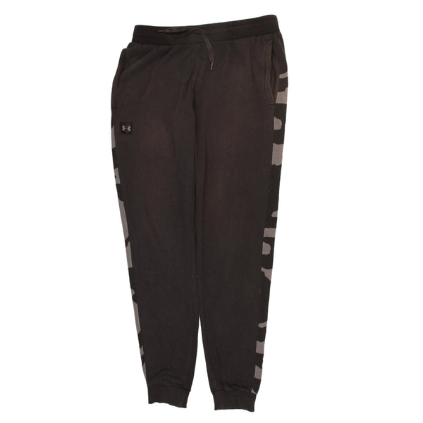 Under Armour 90's Elasticated Waistband Drawstrings Joggers / Sweatpants Large Black