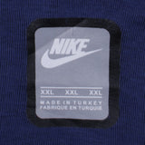 Nike 90's Swoosh Full Zip Up Hoodie XXLarge (2XL) Navy Blue