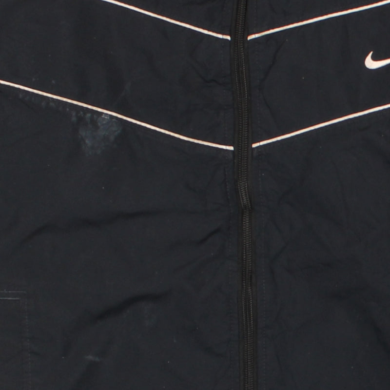 Nike 90's Swoosh Full Zip Up Windbreaker Medium Navy Blue