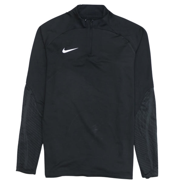 Nike 90's Swoosh Quarter Zip Sweatshirt Medium Black