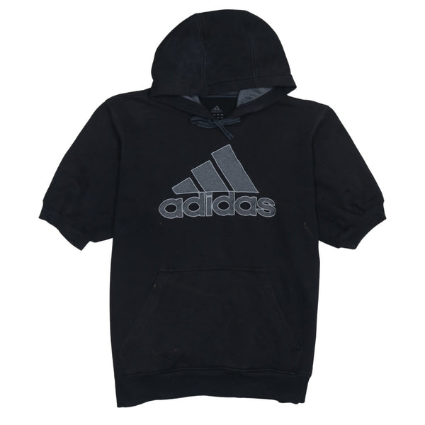 Adidas 90's Spellout Pullover Hoodie Large  Black