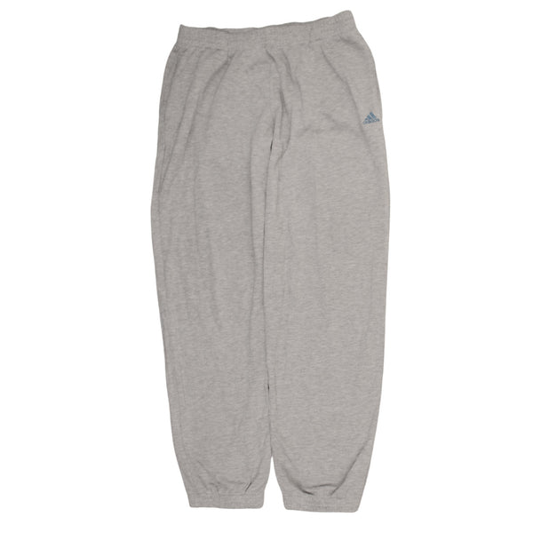 Adidas 90's Tracksuit Elasticated Waistband Drawstrings Joggers / Sweatpants Large Grey