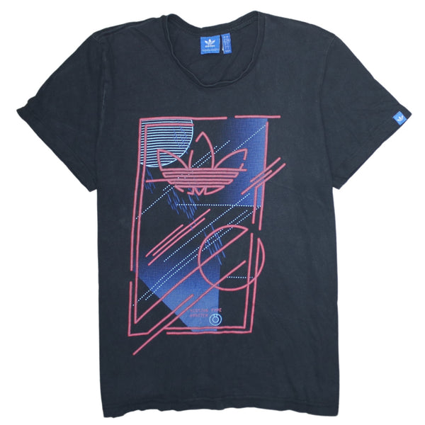 Adidas 90's Short Sleeves Crew Neck T Shirt Large Black