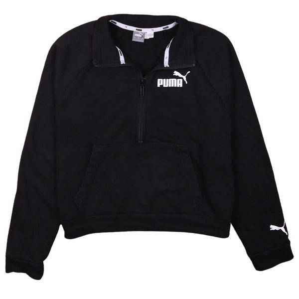 Puma 90's Quater Zip Sweatshirt Large Black