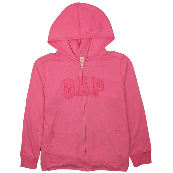 Gap 90's Spellout Full Zip Up Hoodie Large Pink