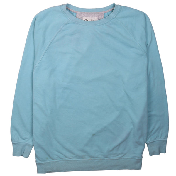 Champion 90's Plain Crew Neck Sweatshirt XLarge Blue