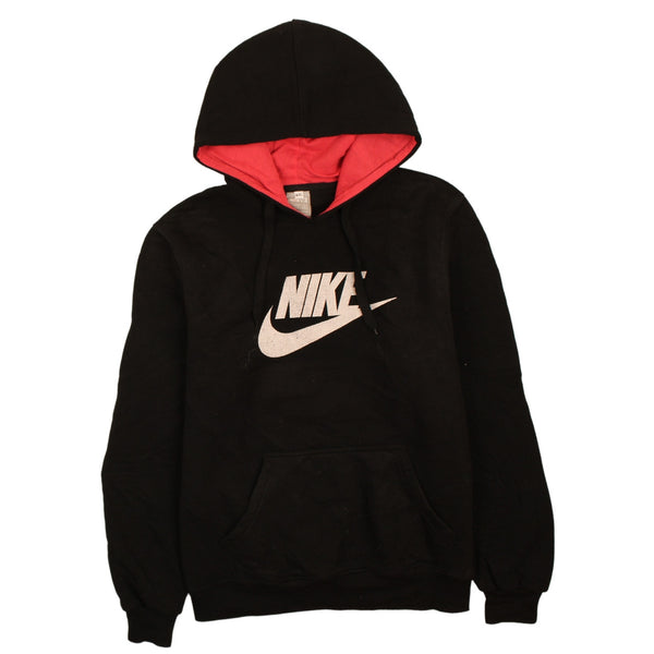 Nike 90's Center Middle Swoosh Pullover Hoodie XXLarge (2XL) Black