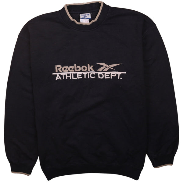 Reebok 90's Heavyweight 90's Crewneck Crew Neck Sweatshirt Small Navy Blue