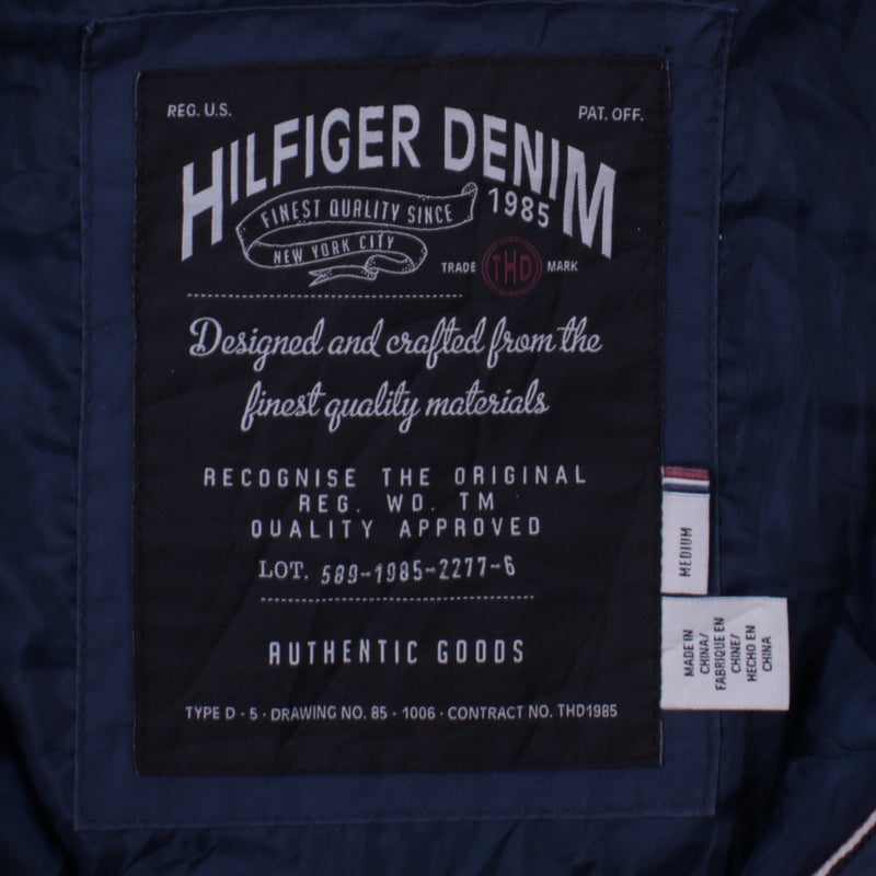 Tommy Hilfiger 90's Lightweight Full Zip Up Puffer Jacket Medium Navy Blue