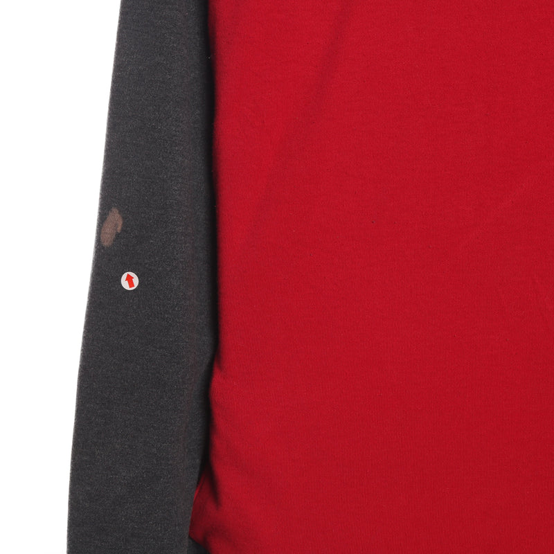 Nautica - Red and Grey Quarter Zip Sweatshirt - XLarge