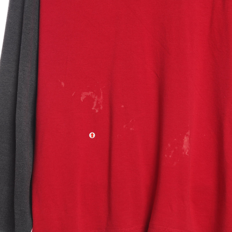 Nautica - Red and Grey Quarter Zip Sweatshirt - XLarge