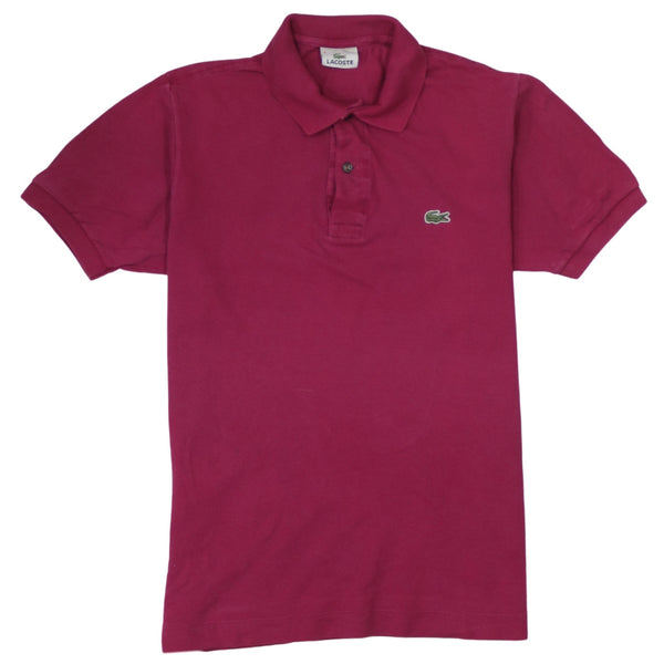 Lacoste Magenta Pink Polo Shirt Men's Medium Embroidered Croc Logo Short Sleeve Top