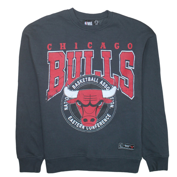 NBA 90's Chicago Bulls Crew Neck Sweatshirt XXSmall Black