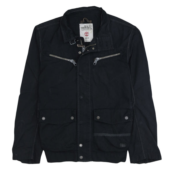 Timberland 90's Lightweight Full Zip Up Windbreaker Large Black