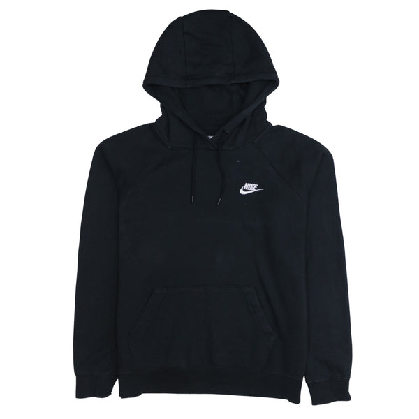 Nike 90's Swoosh Pullover Hoodie Medium Black