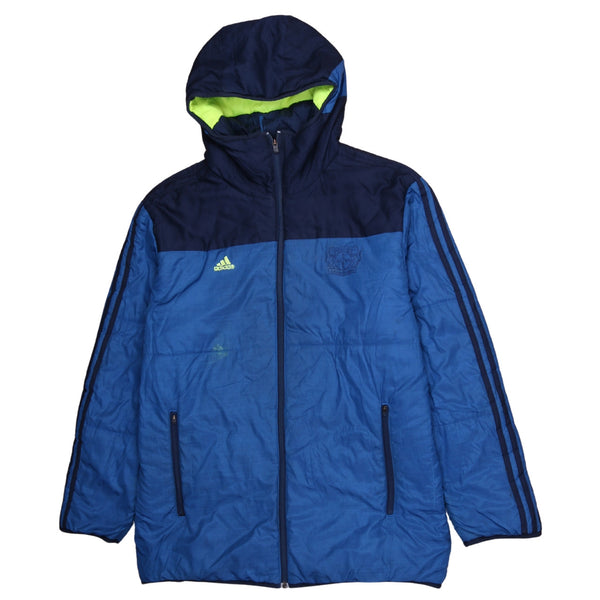 Adidas 90's Hooded Full Zip Up Windbreaker Medium Blue