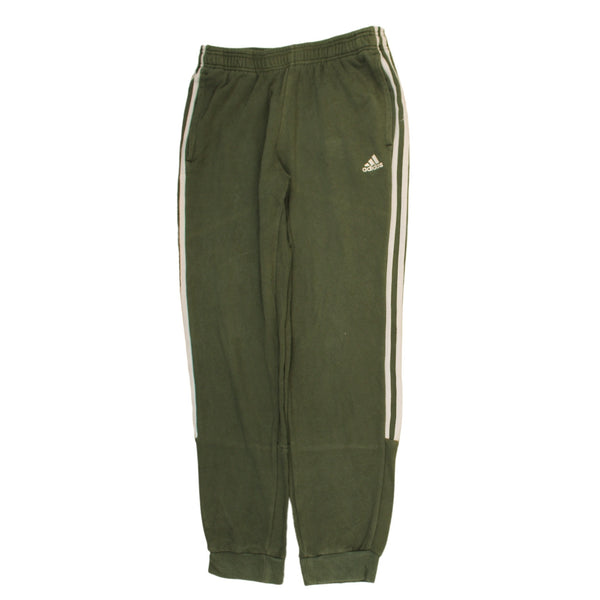 Adidas 90's Elasticated Waistband Drawstrings Joggers / Sweatpants Medium Green