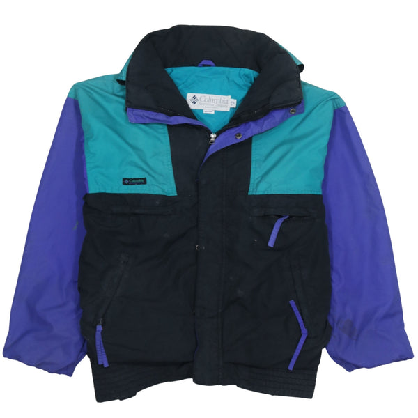 Columbia 90's Lightweight Full Zip Up Windbreaker Medium Black