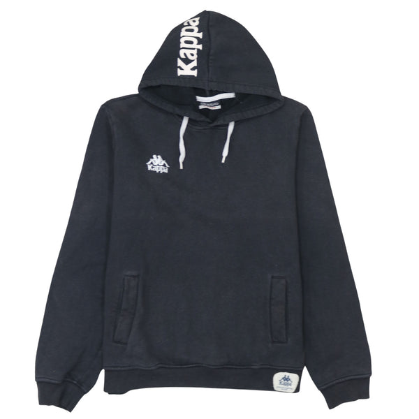 Kappa 90's Lightweight Pullover Hoodie Large Black