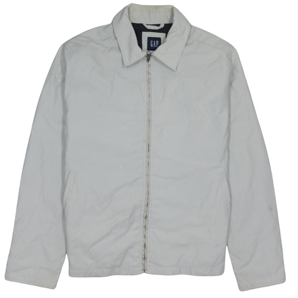 Gap 90's Plain Full Zip Up Windbreaker Medium Beige Cream