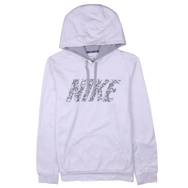 Nike 90's Sportswear Spellout Pullover Hoodie Small White